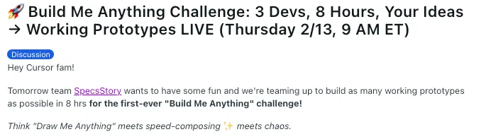 Build Me Anything: AI-coded Apps from Community Ideas