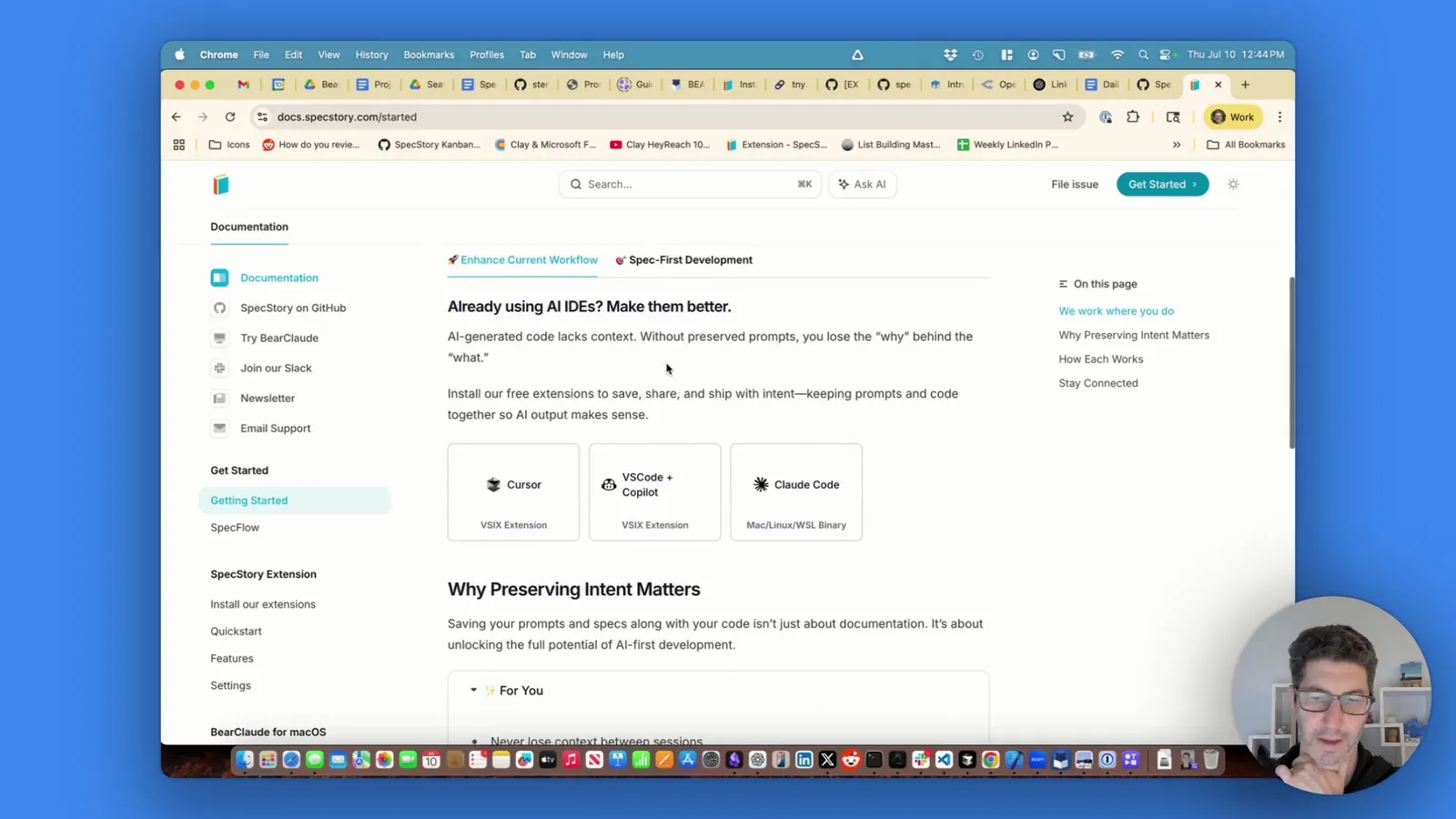 Our inspiration: a documentation site built with Mintlify.