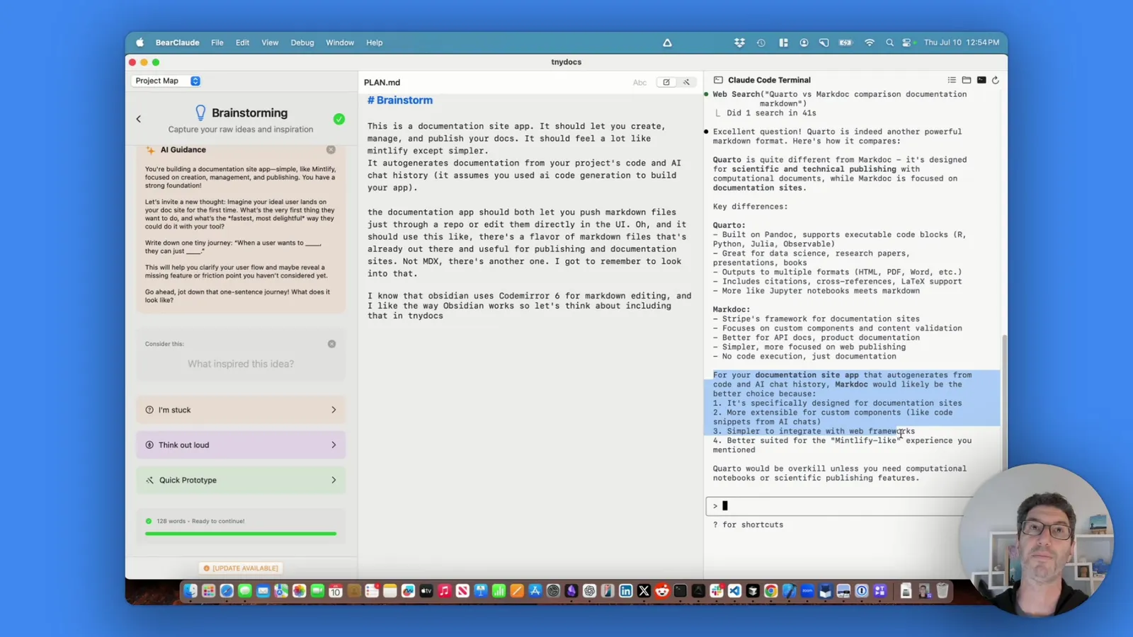 Comparing Markdoc and Quarto with an AI assistant.