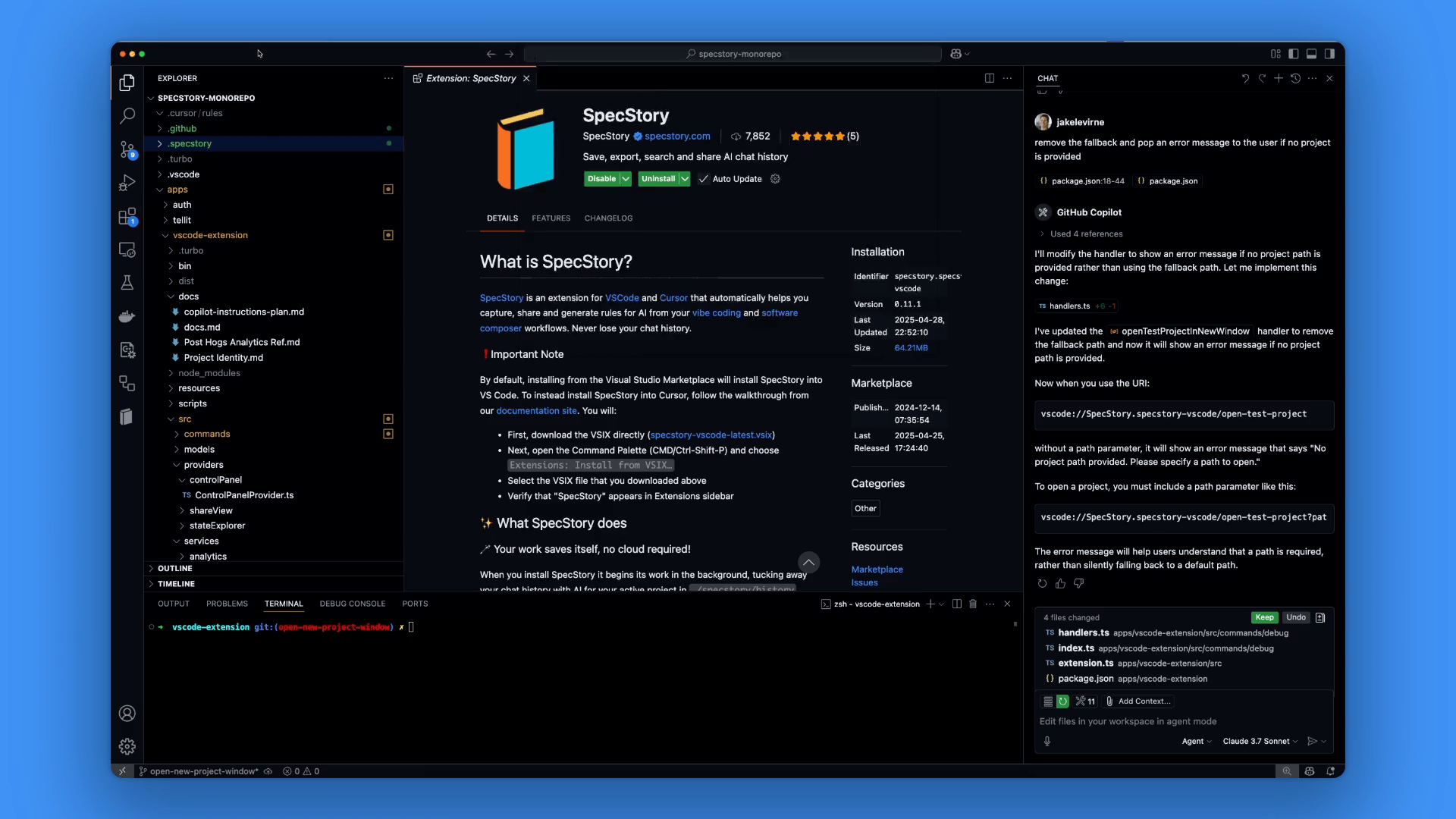 Auto-saving AI conversations as markdown