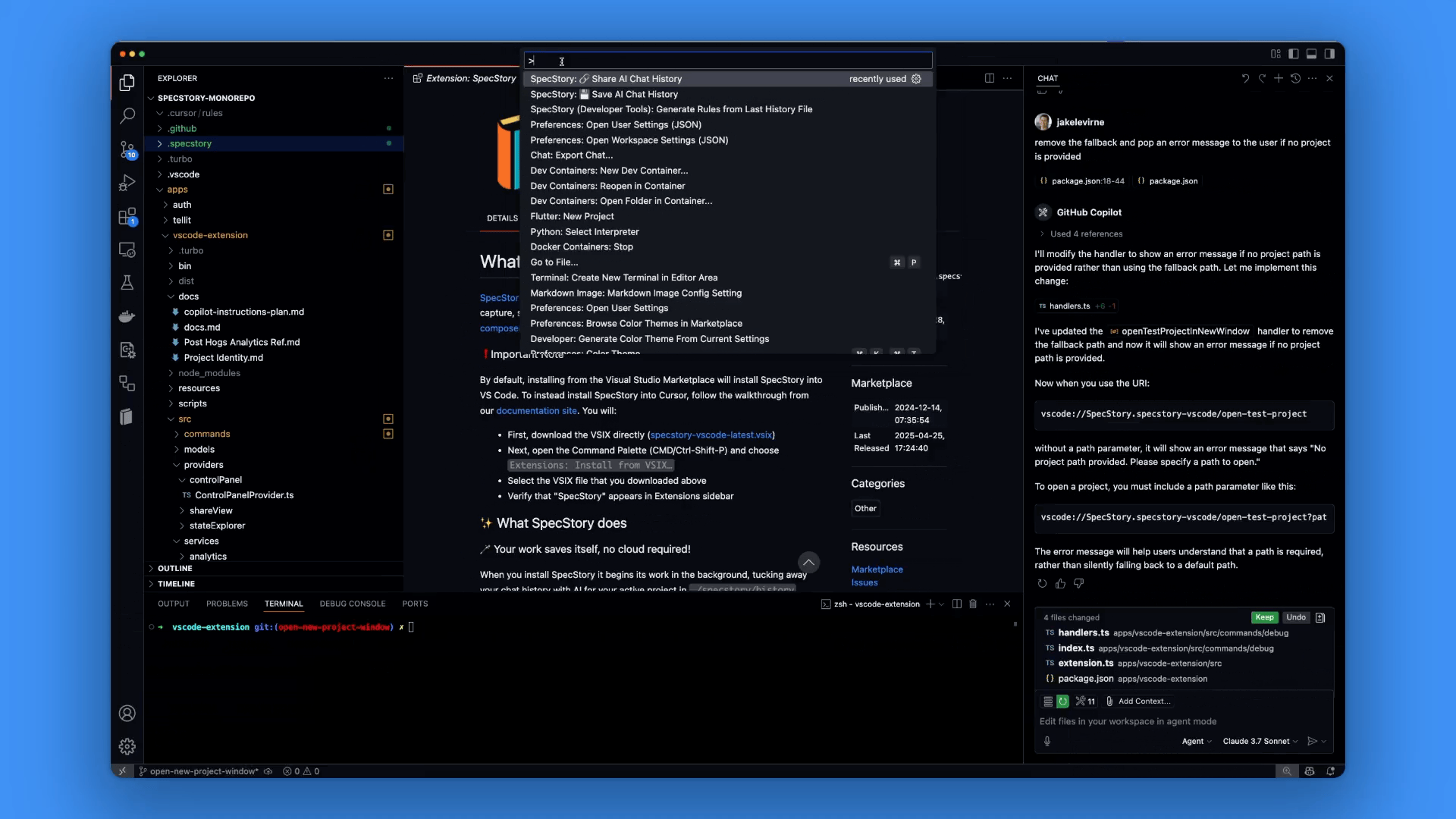 Sharing AI session context with your team